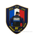 Custom embossed Soft PVC Rubber Patches with Velcro